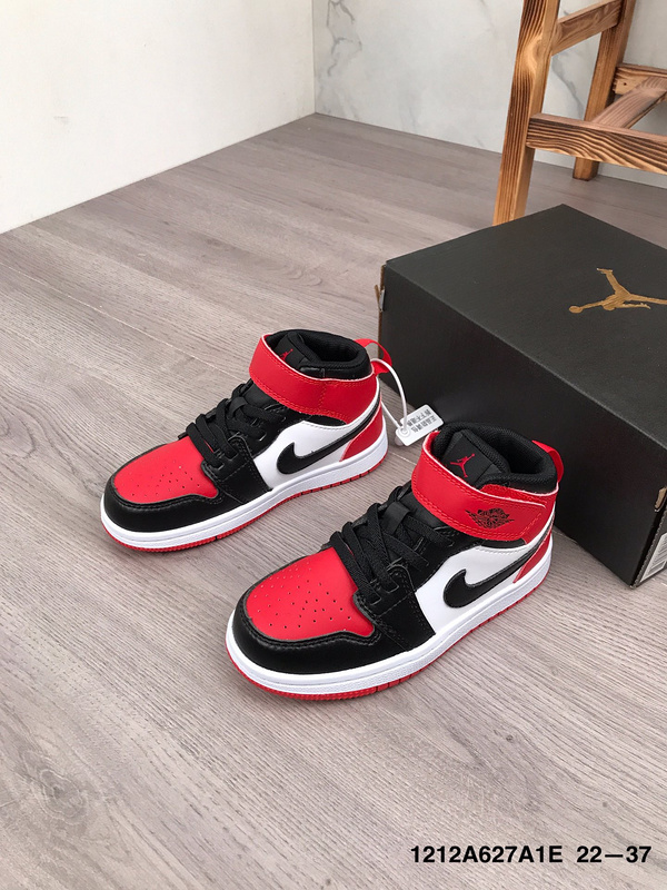 Jordan children_s shoes AJ1 single buckle magic sticker 22-37-c7bd4add